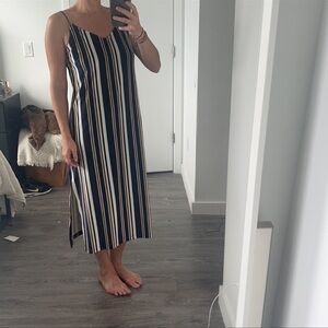 Ixiah velvet stripe dress